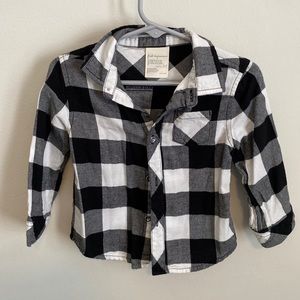 Buffalo plaid button down shirt 18 months